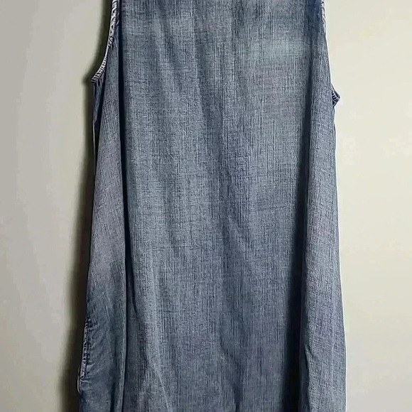 VELVET HEART Chambray Midi Dress With Pockets Size XSmall - Picture 3 of 12